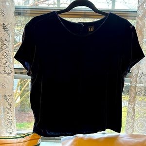 Vintage GAP velvet top (purple)
